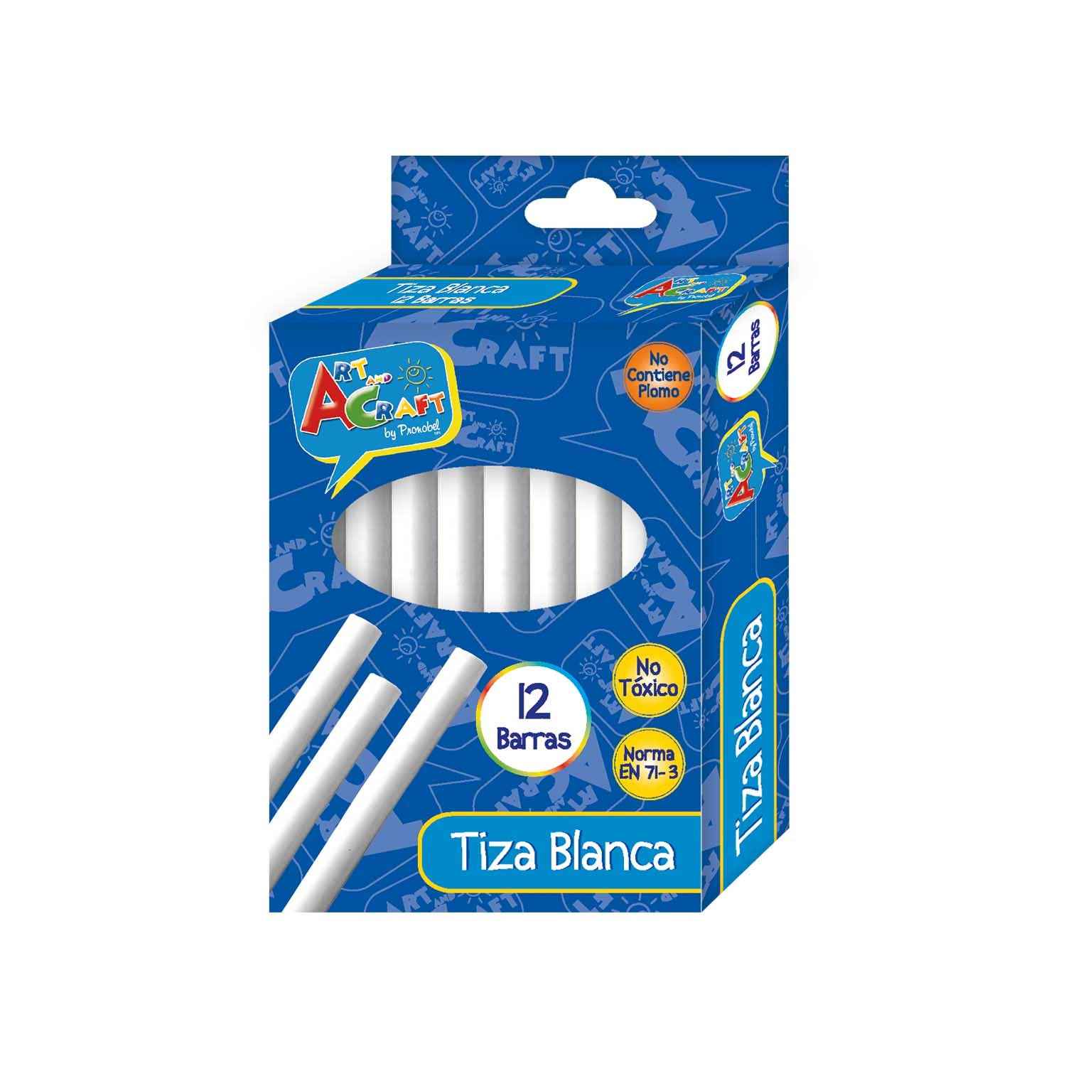 Tiza 12 Unidades Blanca | Art & Craft